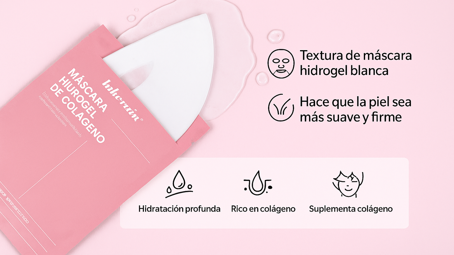 Mascarilla facial de biocolàgeno hidratante profunda, iluminadora de la piel