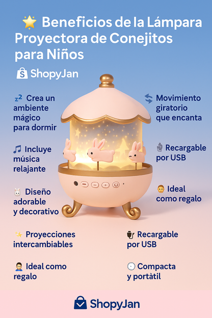 LUZ PROYECTORA NIÑOS GIRATORIA MUSICAL
