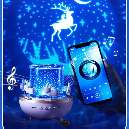 LUZ PROYECTORA NIÑOS GIRATORIA MUSICAL